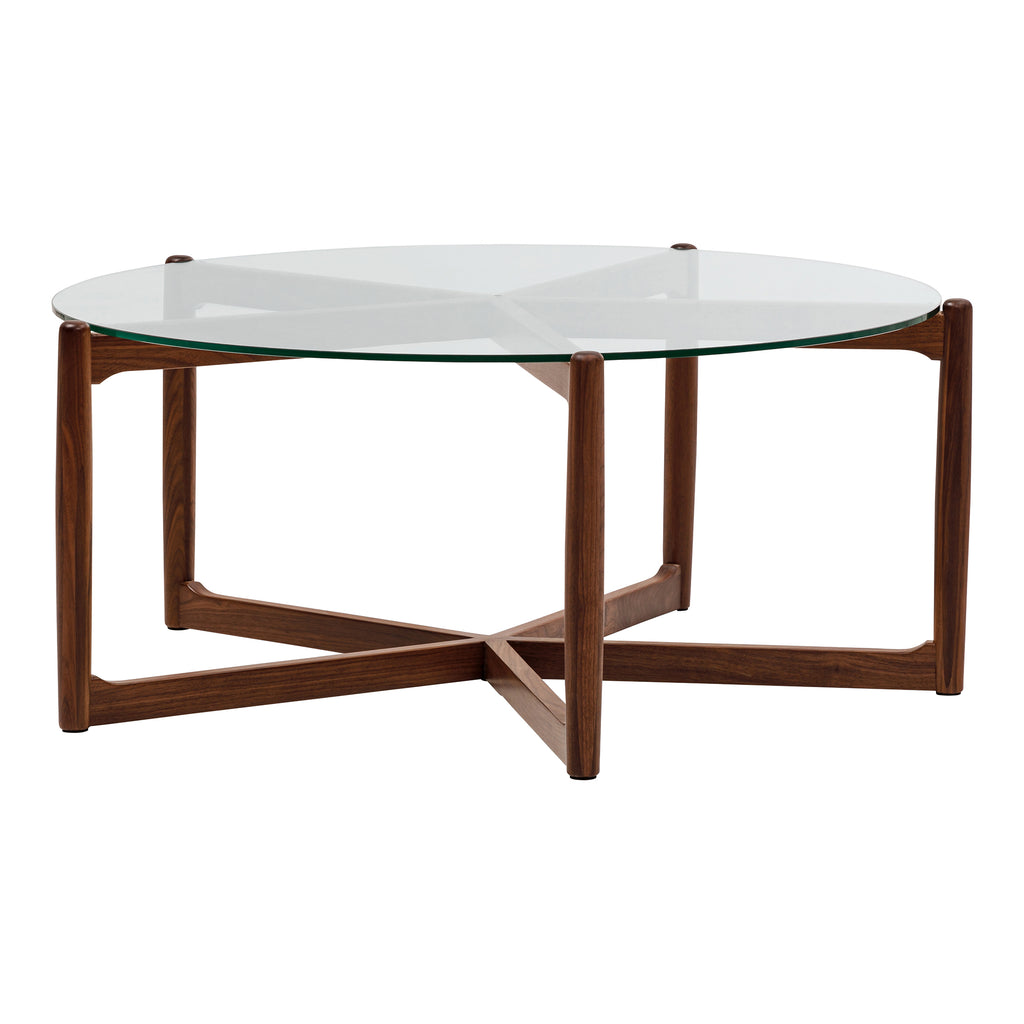 Hetta Coffee Table Walnut | Moe's Furniture - YC-1038-03