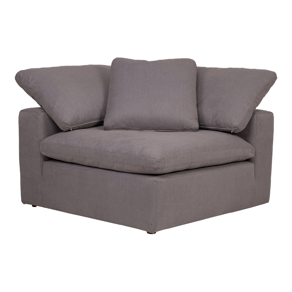 Clay Corner Chair Performance Fabric Light Grey | Moe's Furniture - YJ-1000-29