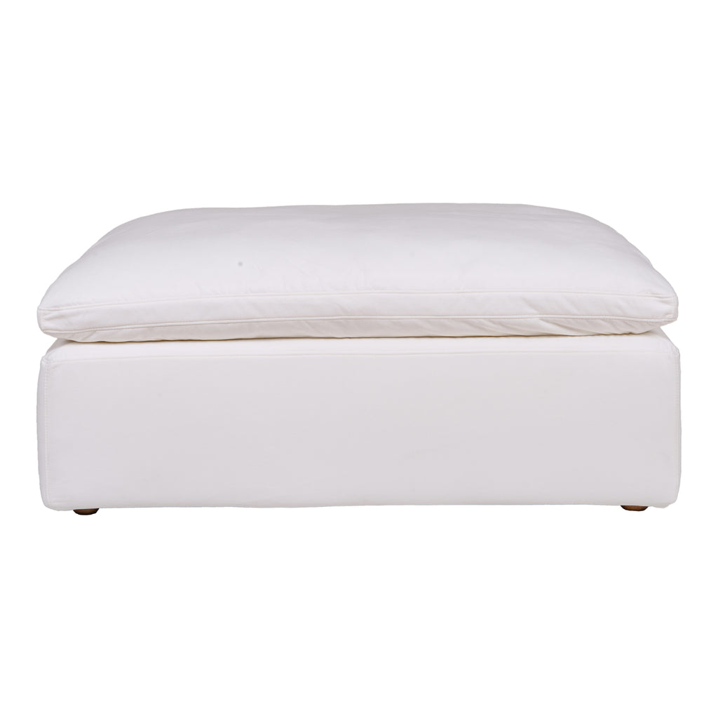 Clay Ottoman Performance Fabric White | Moe's Furniture - YJ-1002-05