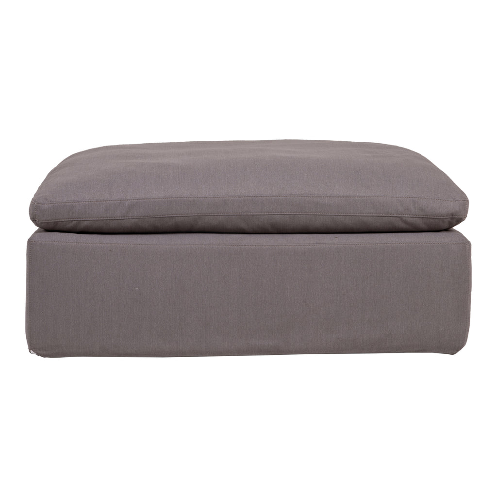 Clay Ottoman Performance Fabric Light Grey | Moe's Furniture - YJ-1002-29