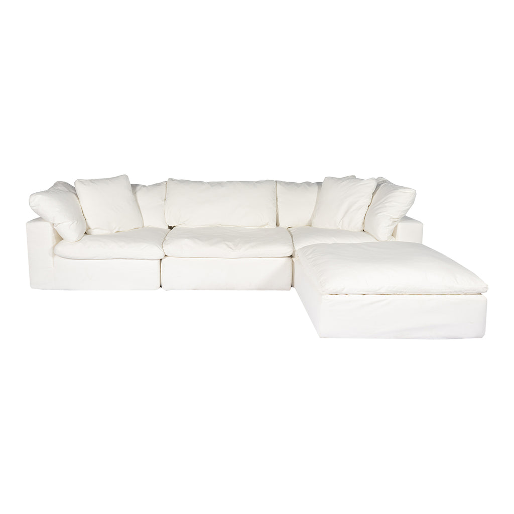 Clay Lounge Modular Sectional Performance Fabric White | Moe's Furniture - YJ-1008-05