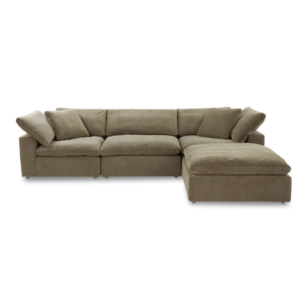 Clay Lounge Modular Sectional Performance Fabric Desert Sage | Moe's Furniture - YJ-1008-16