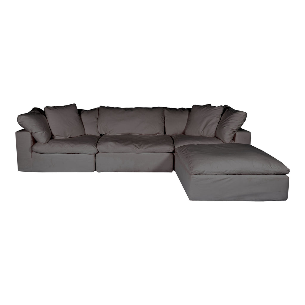 Clay Lounge Modular Sectional Performance Fabric Light Grey | Moe's Furniture - YJ-1008-29