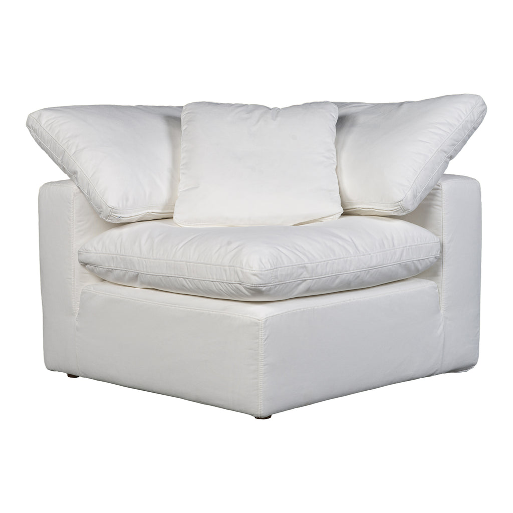 Terra Condo Corner Chair Performance Fabric White | Moe's Furniture - YJ-1012-05