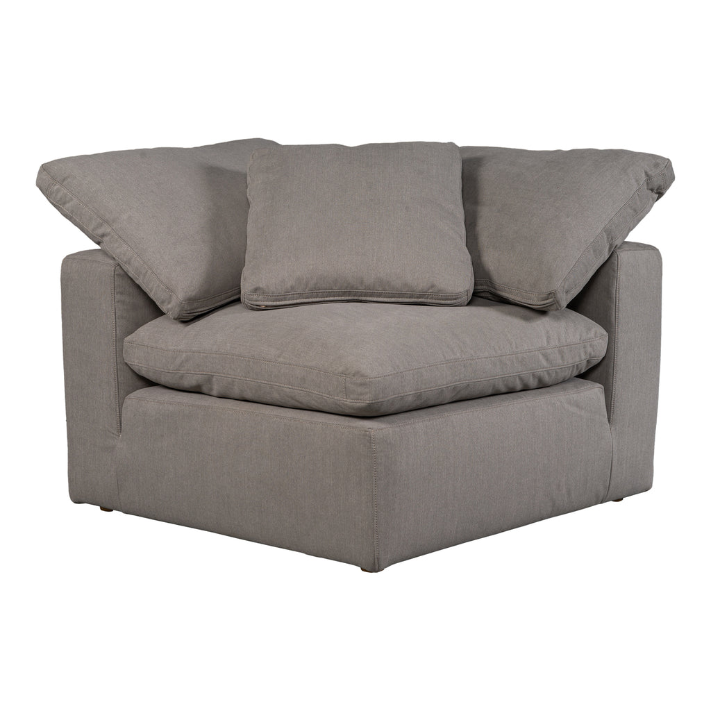 Terra Condo Corner Chair Performance Fabric Light Grey | Moe's Furniture - YJ-1012-29