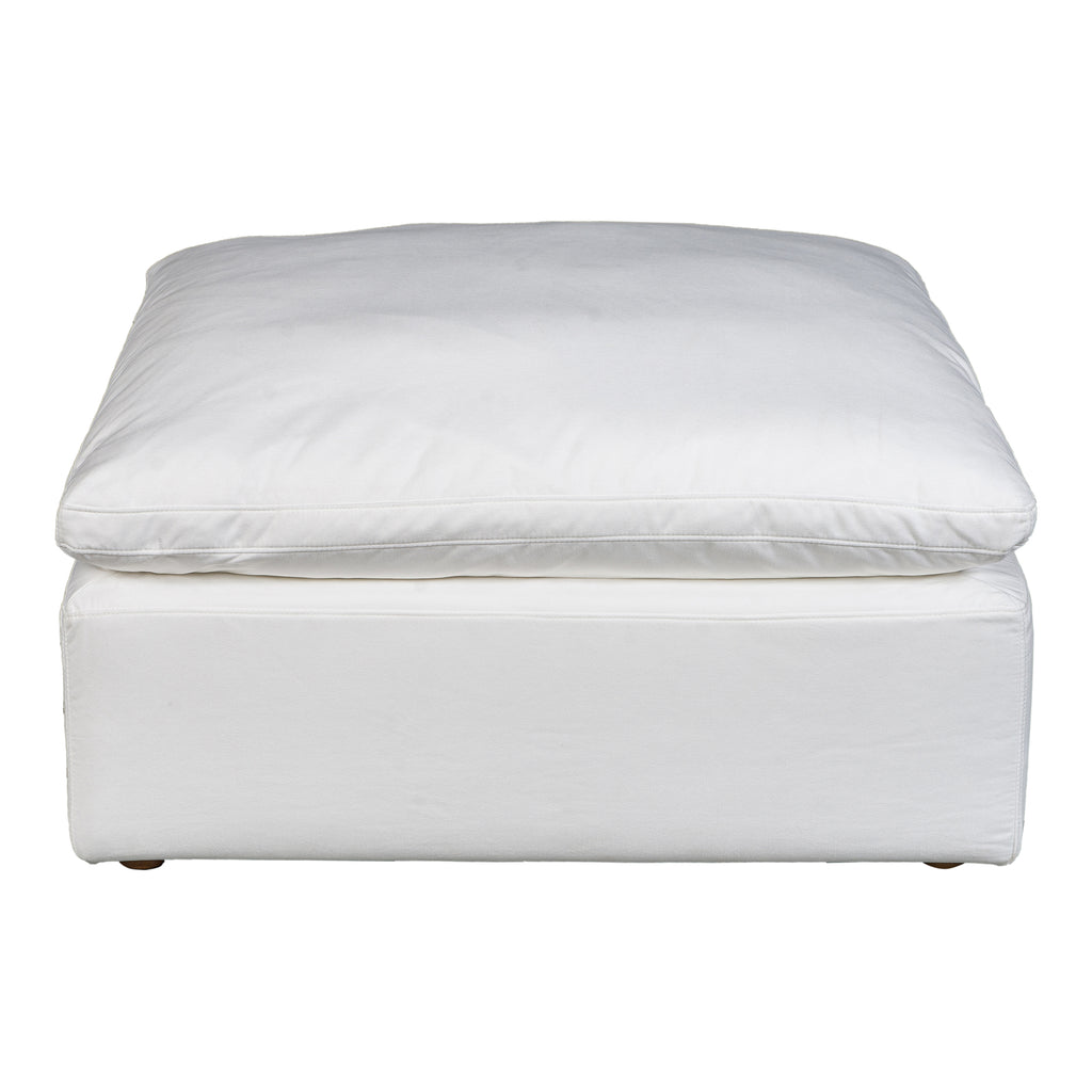 Terra Condo Ottoman Performance Fabric White | Moe's Furniture - YJ-1014-05