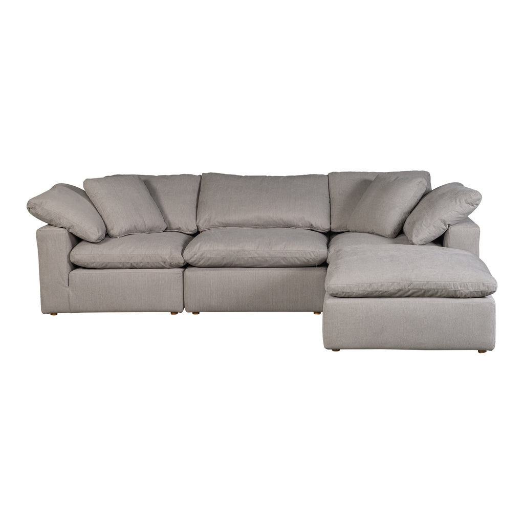 Terra Condo Lounge Modular Sectional Performance Fabric Light Grey | Moe's Furniture - YJ-1015-29