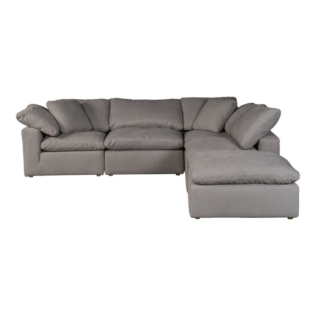 Terra Condo Dream Modular Sectional Performance Fabric Light Grey | Moe's Furniture - YJ-1018-29