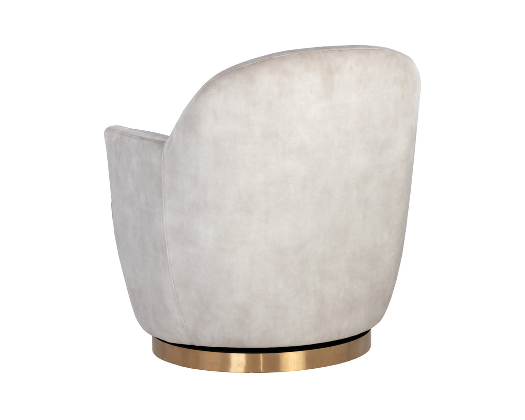 Casey Swivel Lounge Chair - Nono Cream | Sunpan Furniture - 107964