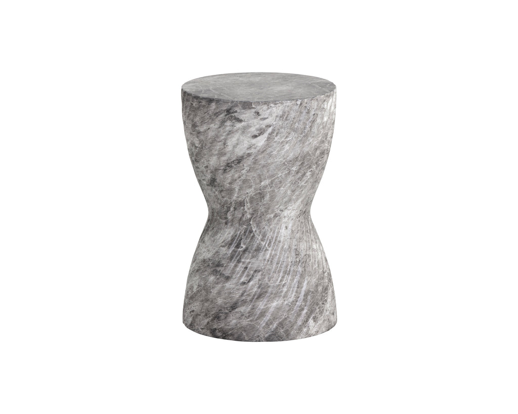 Cara End Table - Marble Look - Grey | Sunpan Furniture - 106775