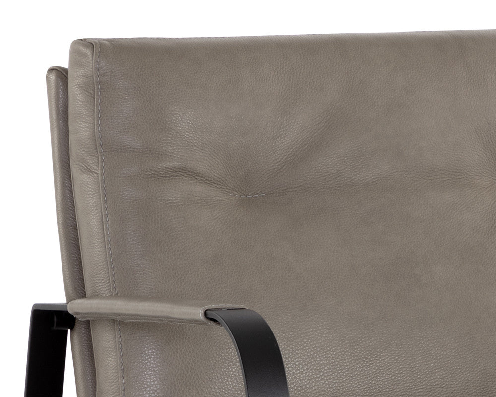 Sterling Lounge Chair - Missouri Stone Leather | Sunpan Furniture - 108724