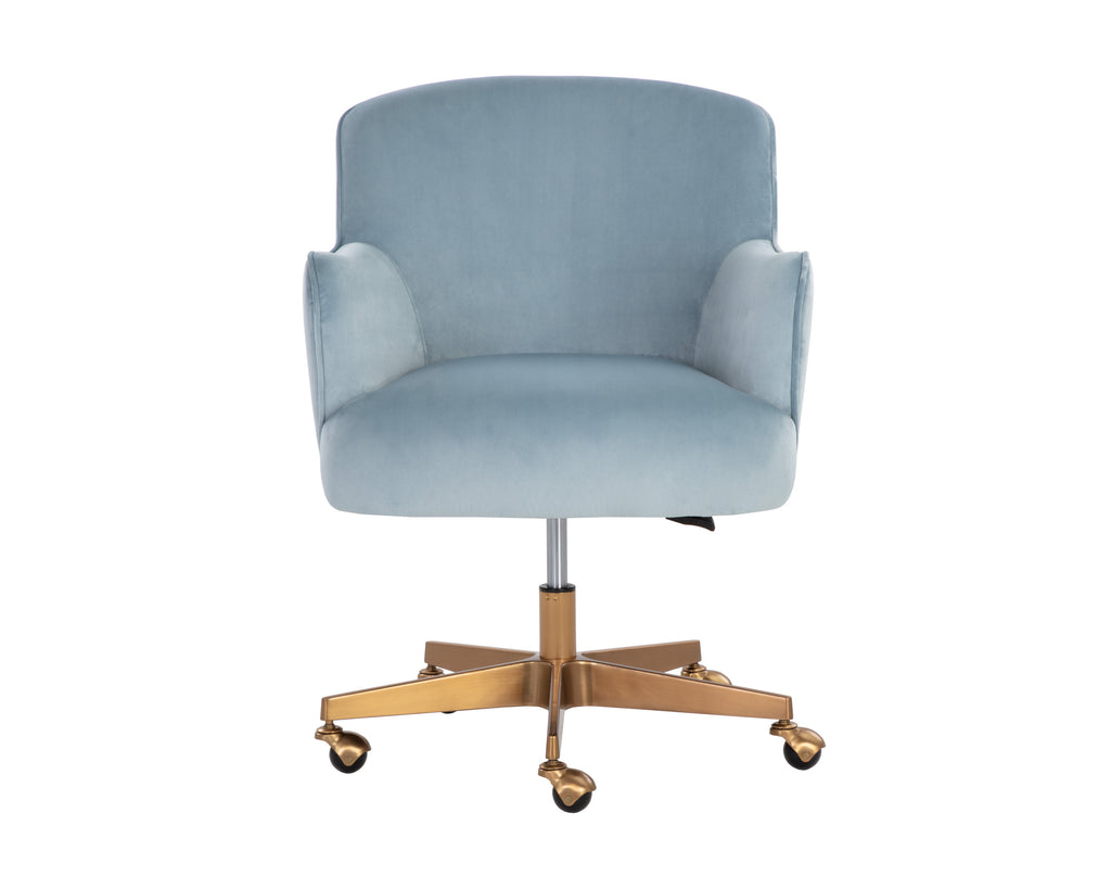 Karina Office Chair - Cornflower Blue Sky | Sunpan Furniture - 107853