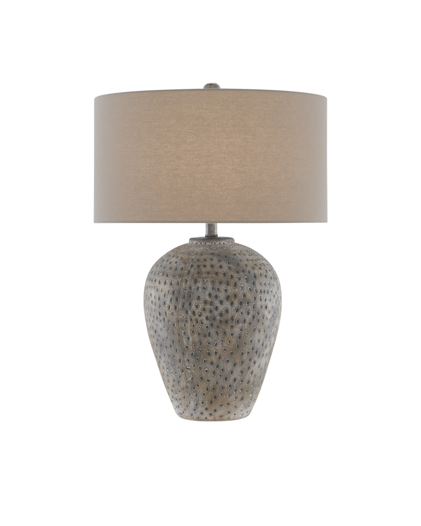 Currey & Co Junius Gray Table Lamp | 6000-0638