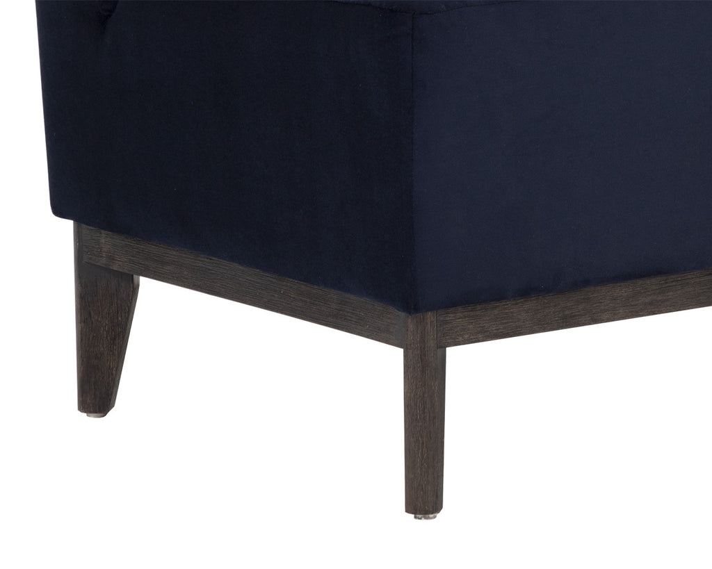 Kosovo Banquette - Brown - Abbington Navy | Sunpan Furniture - 111496