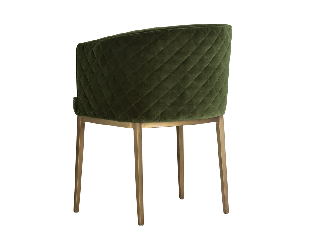 Cornella Dining Armchair - Forest Green | Sunpan Furniture - 103524