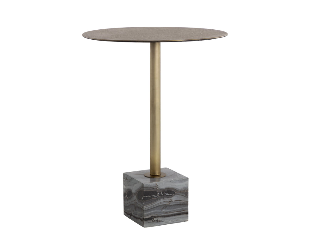 Kata Bar Table - Grey Marble | Sunpan Furniture - 109642