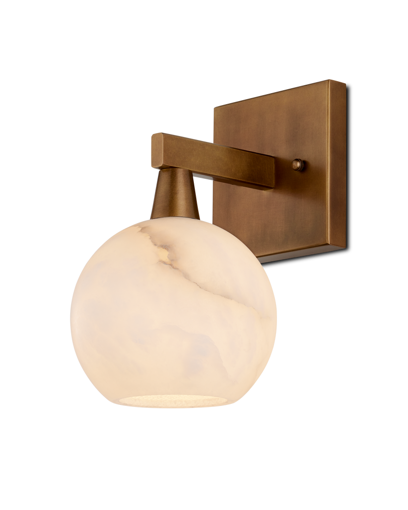 Currey & Co Bombelles Brass Bath Wall Sconce | 5800-0041