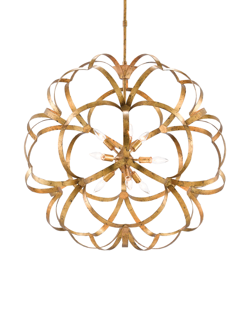 Currey & Co Sappho Gold Orb Chandelier | 9000-0259