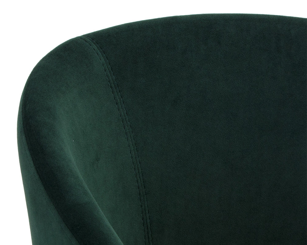 Thatcher Dining Armchair - Black - Deep Green Sky | Sunpan Furniture - 104965