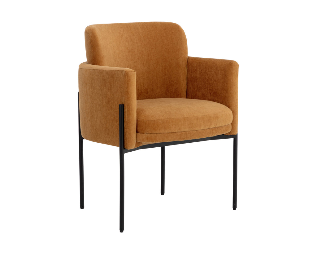 Richie Dining Armchair - Black - Danny Amber | Sunpan Furniture - 108859