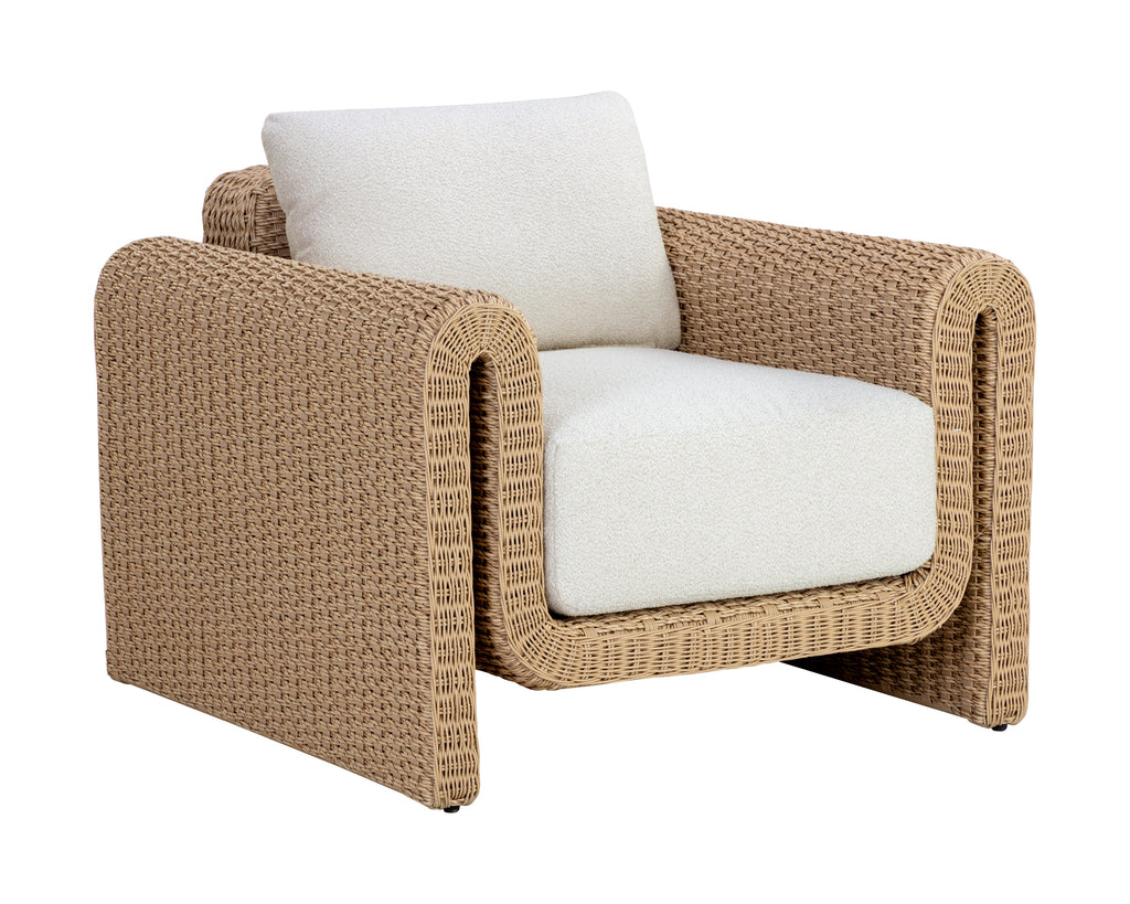 Tibi Lounge Chair - Natural - Louis Cream | Sunpan Furniture - 111679