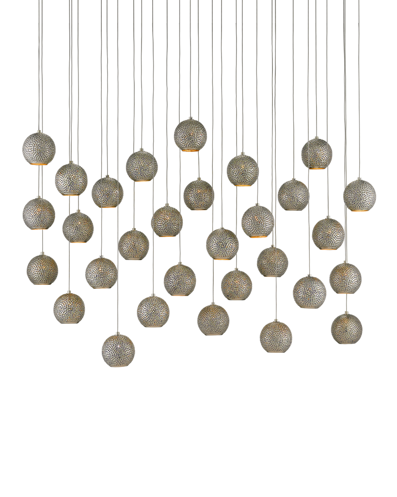 Currey & Co Giro 30-Light Linear Multi-Drop Pendant | 9000-0686