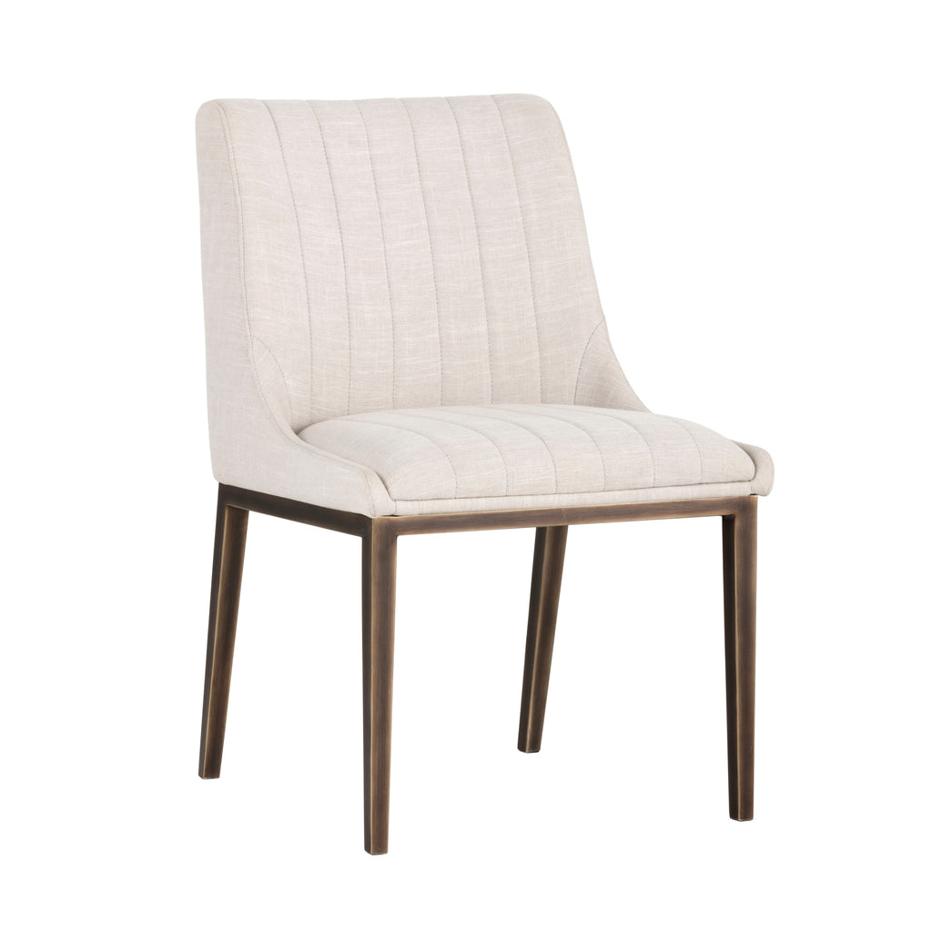 Halden Dining Chair - Beige Linen | Sunpan Furniture - 102356