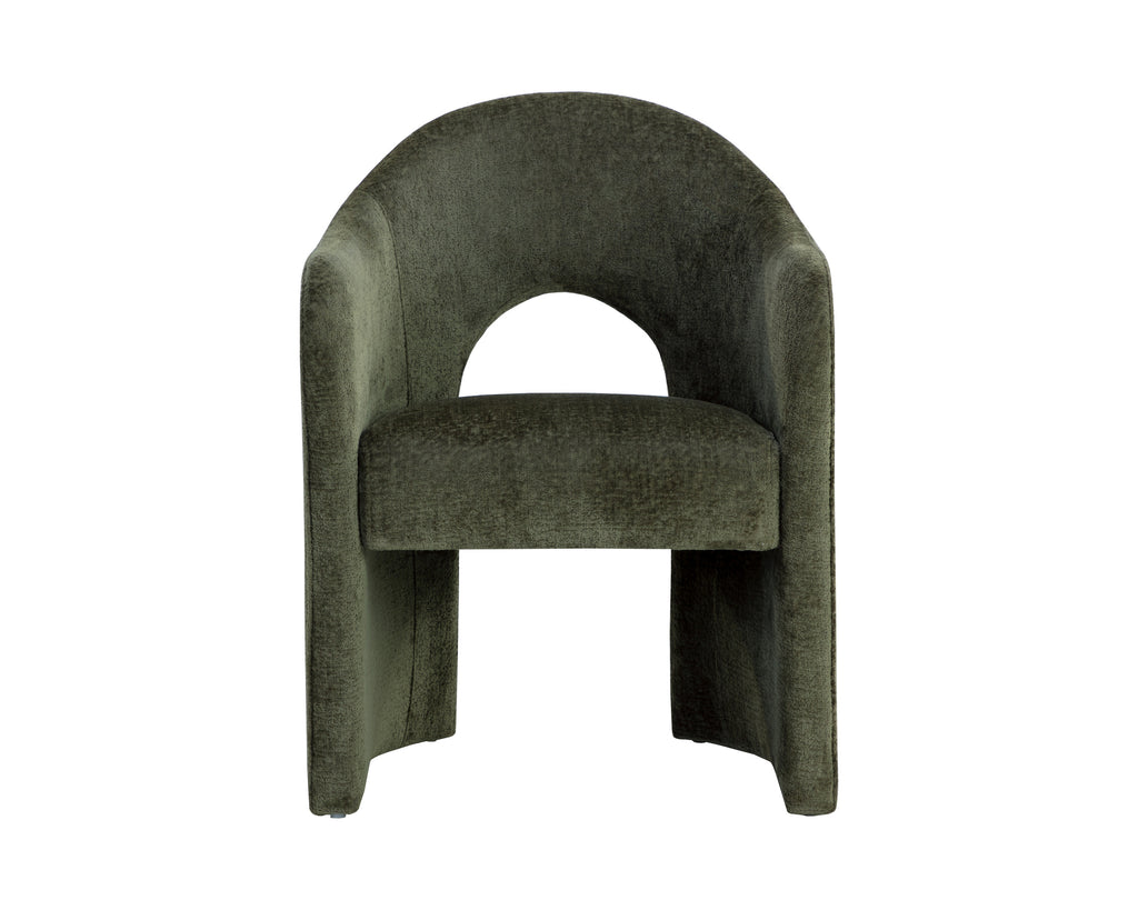 Anaya Dining Armchair - Bergen Olive | Sunpan Furniture - 111484