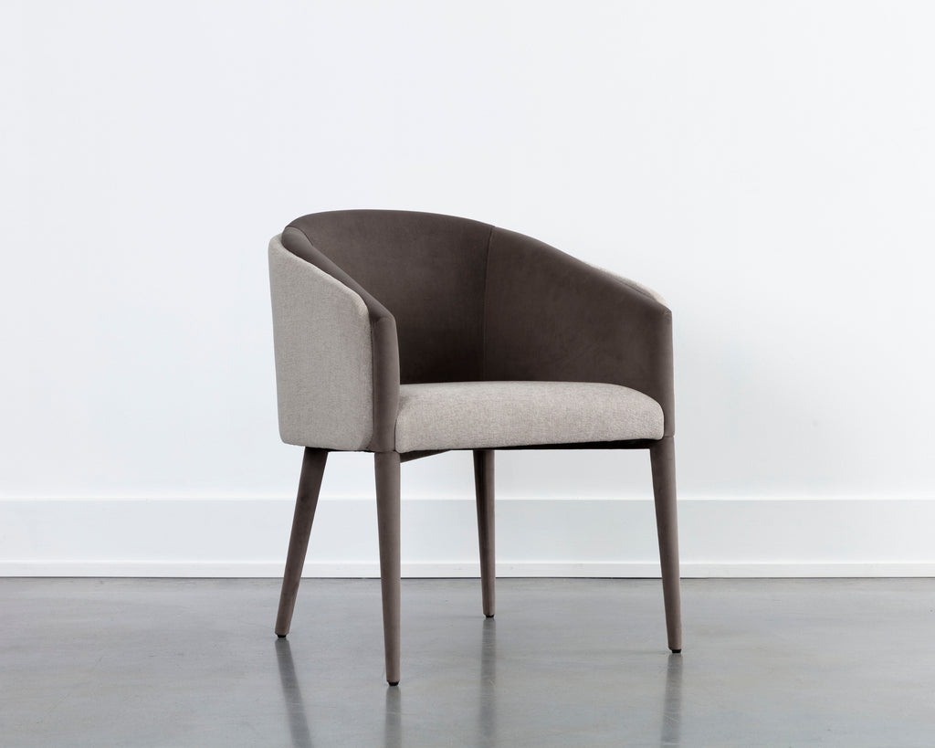 Sheva Dining Chair - Ernst Sandstone / Meg Ash | Sunpan Furniture - 111223