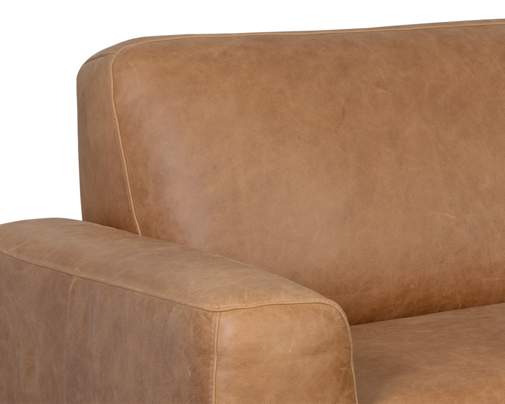 Brandi Sofa Chaise - Raf - Camel Leather | Sunpan Furniture - 109021