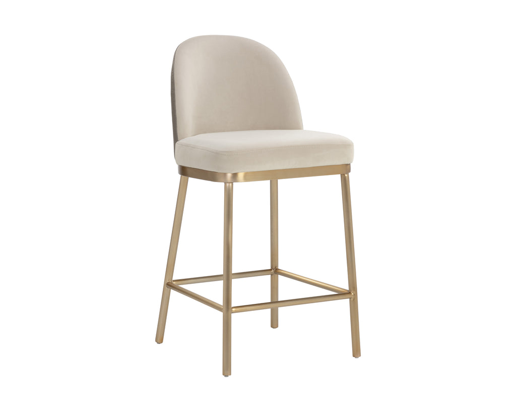 Lavania Counter Stool - Meg Taupe / Porcini Taupe | Sunpan Furniture - 111645