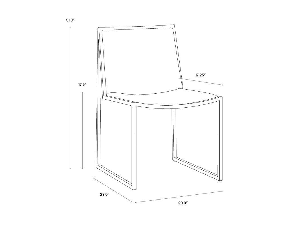 Blair Dining Chair - Cantina Black | Sunpan Furniture - 104711