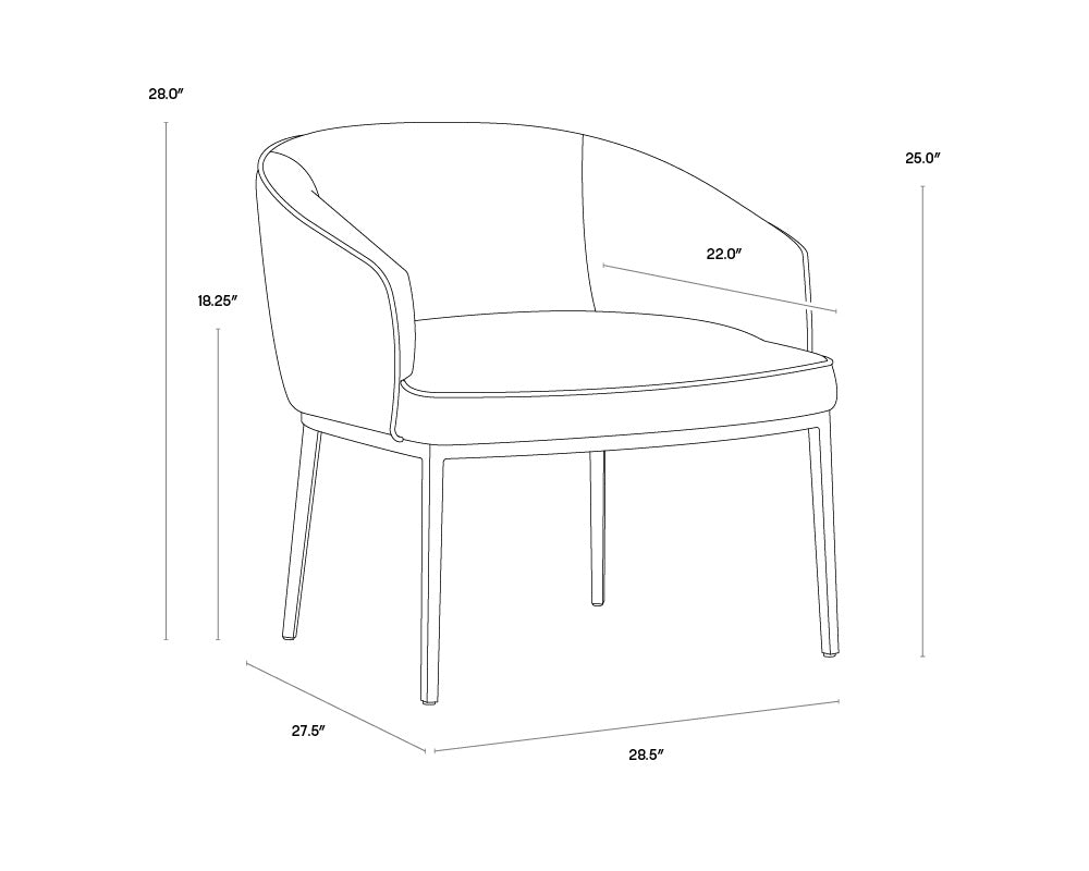 Cornella Lounge Chair - Shadow Grey | Sunpan Furniture - 103521