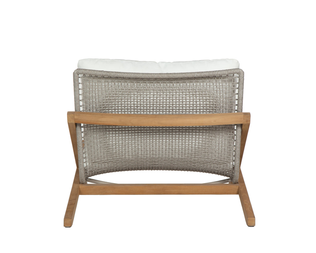 Bari Lounge Chair - Natural - Stinson White | Sunpan Furniture - 109461