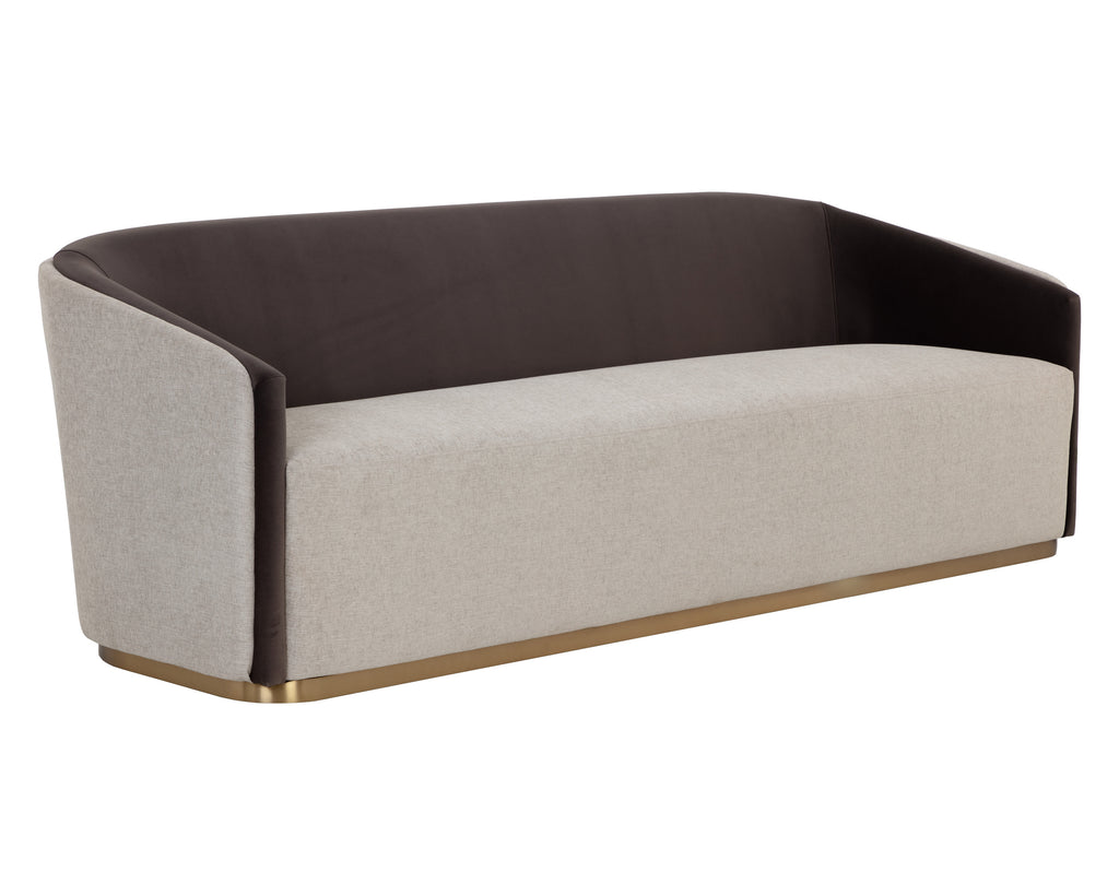 Sheva Sofa - Ernst Sandstone / Meg Ash | Sunpan Furniture - 111019