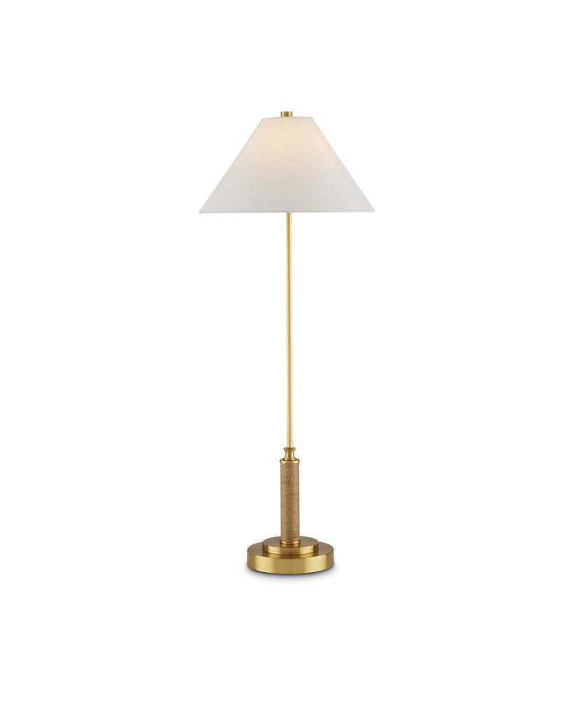 Currey & Co Ippolito Brass Console Lamp | 6000-0874