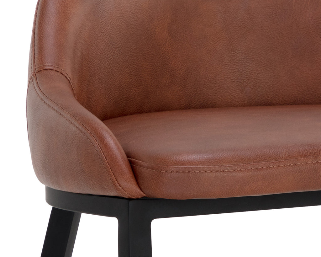 Astra Counter Stool - Black - Cinnamon Brown | Sunpan Furniture - 111083