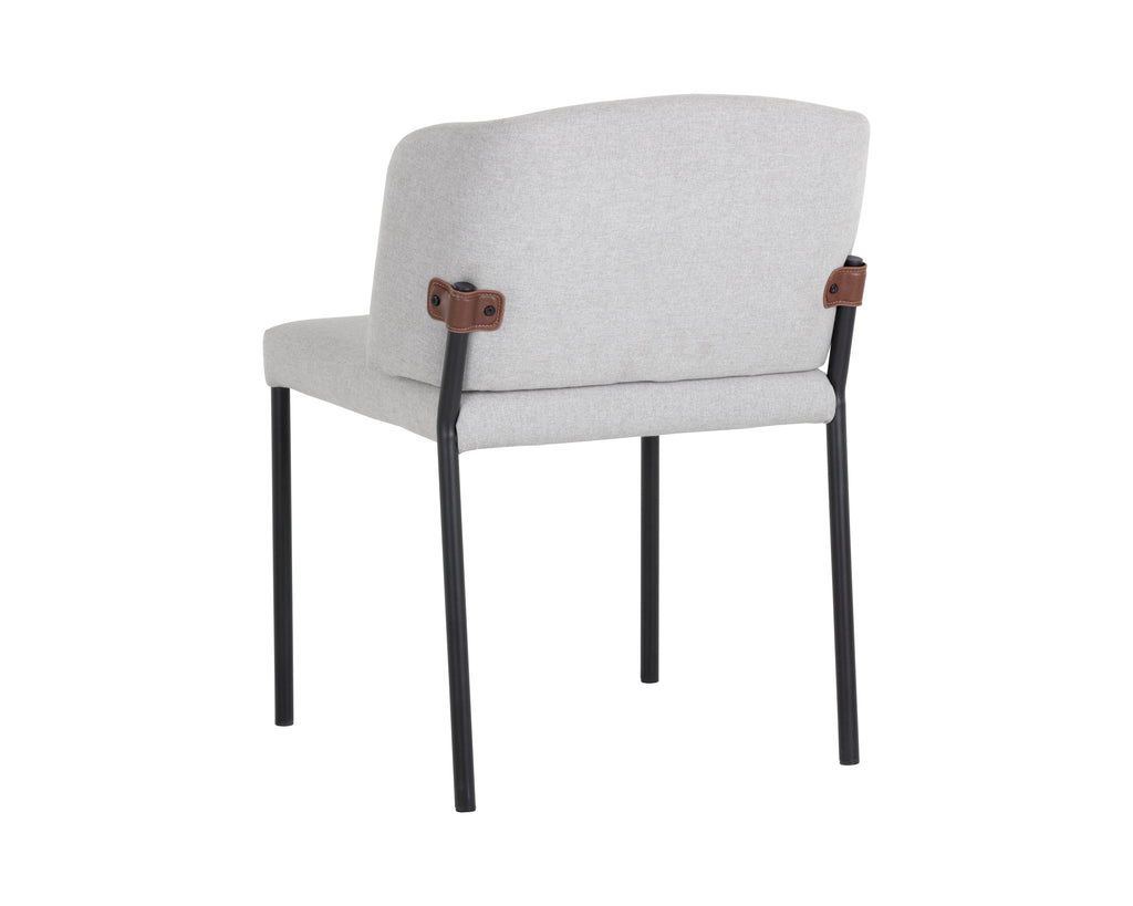 Pearce Dining Chair - Light Grey / Bravo Cognac | Sunpan Furniture - 107965