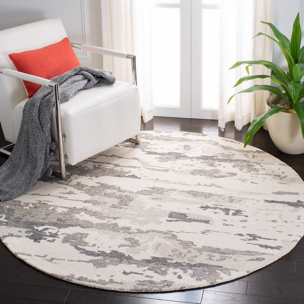 Safavieh Abstract Rug Collection ABT465H - Charcoal / Ivory