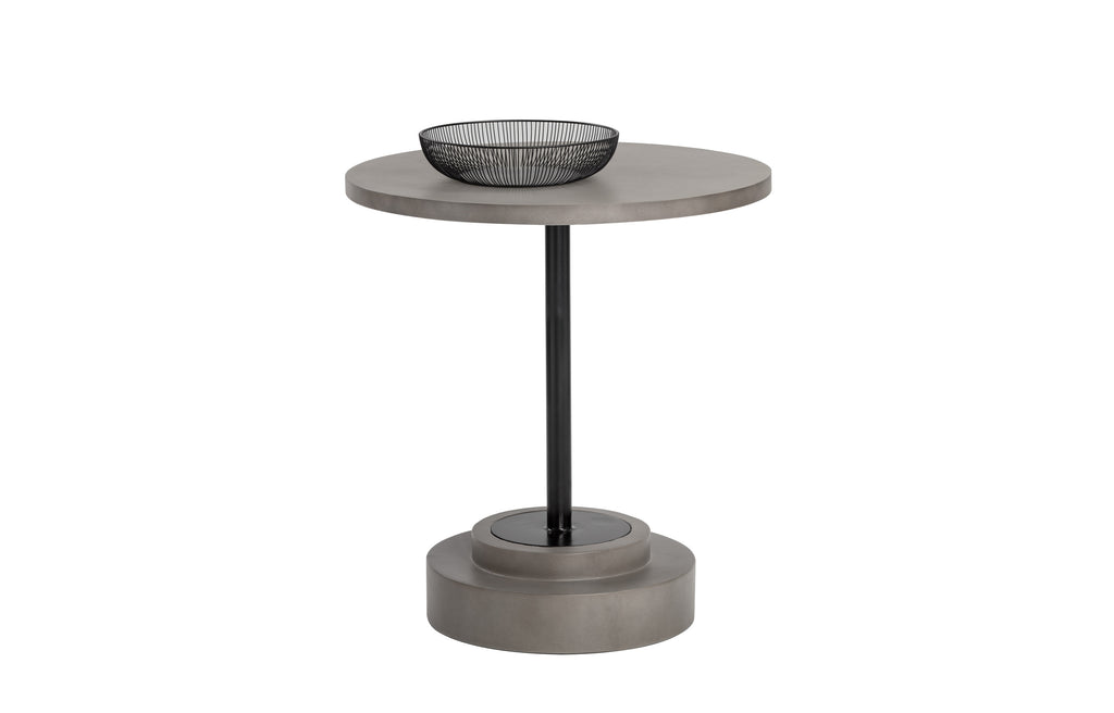 Marlowe Bistro Table - Black - Grey - 27.5" | Sunpan Furniture - 105333