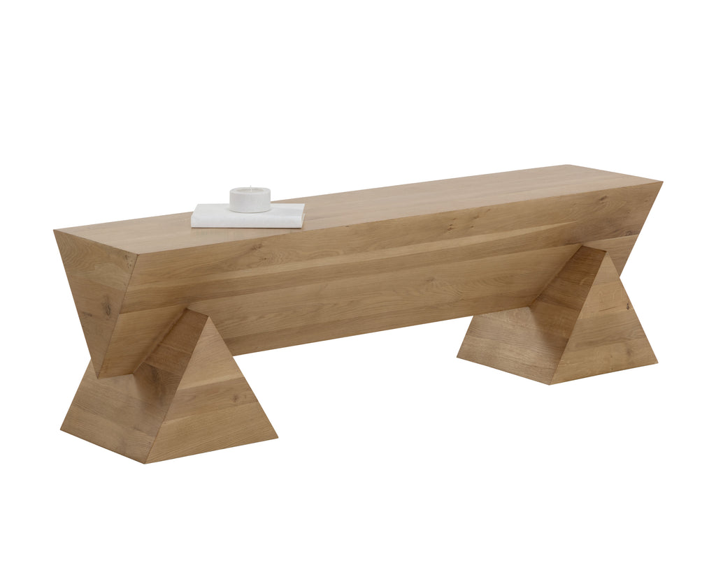 Gregor Bench - Rustic Oak | Sunpan Furniture - 111327