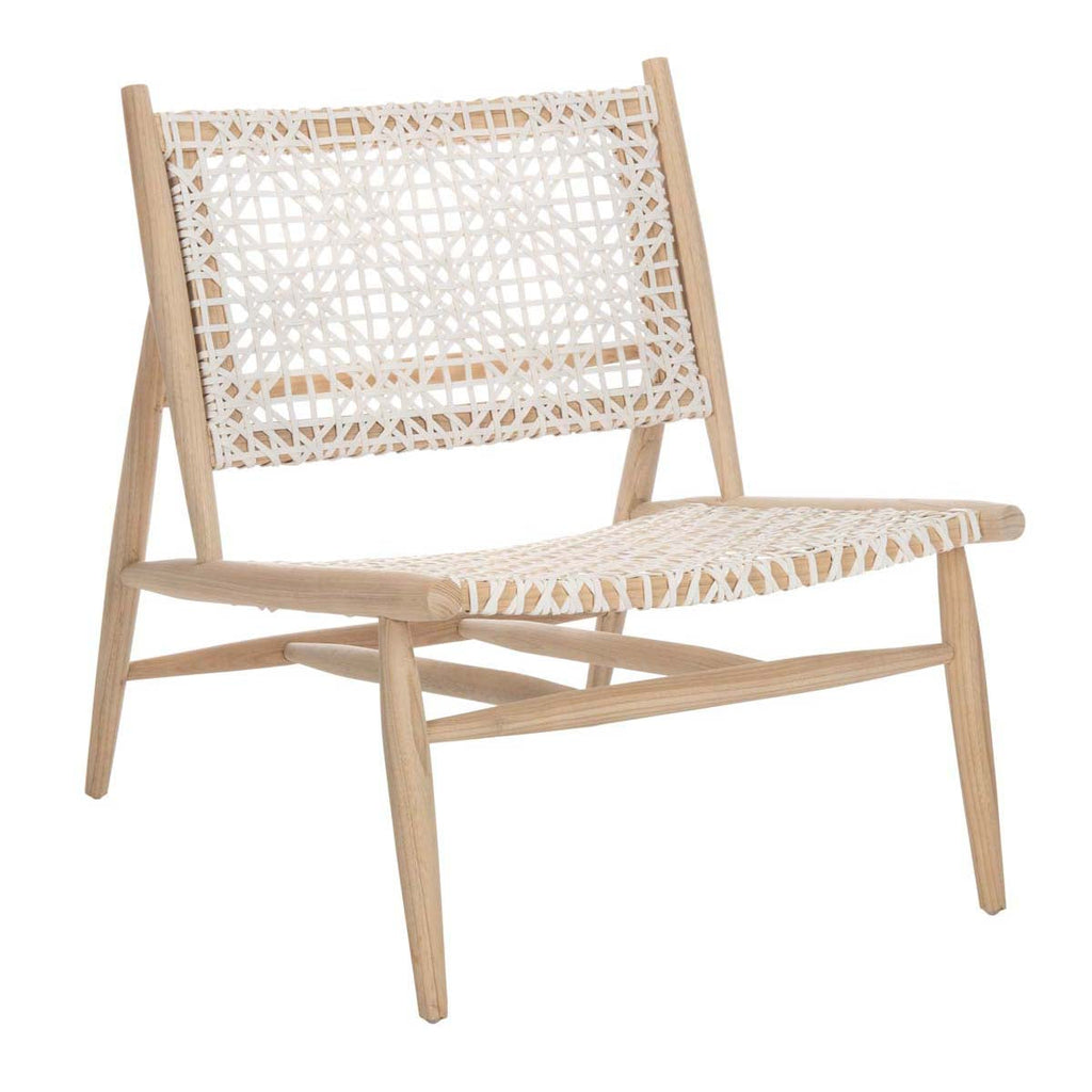 Safavieh Bandelier Accent Chair - Light Natural / White