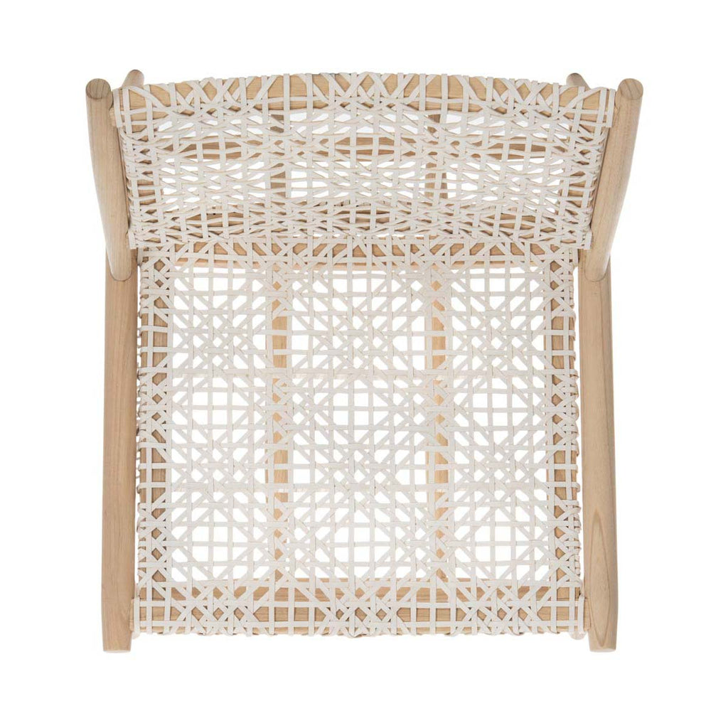 Safavieh Bandelier Accent Chair - Light Natural / White