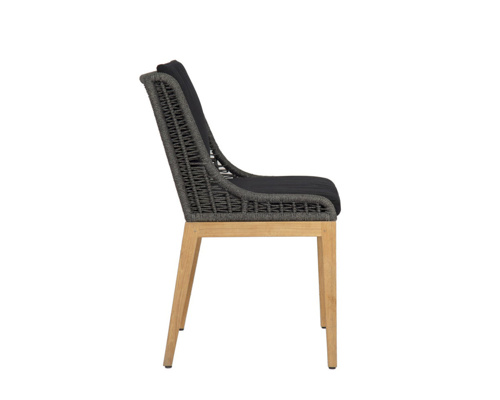 Sorrento Dining Chair - Natural - Arashi Black | Sunpan Furniture - 110963