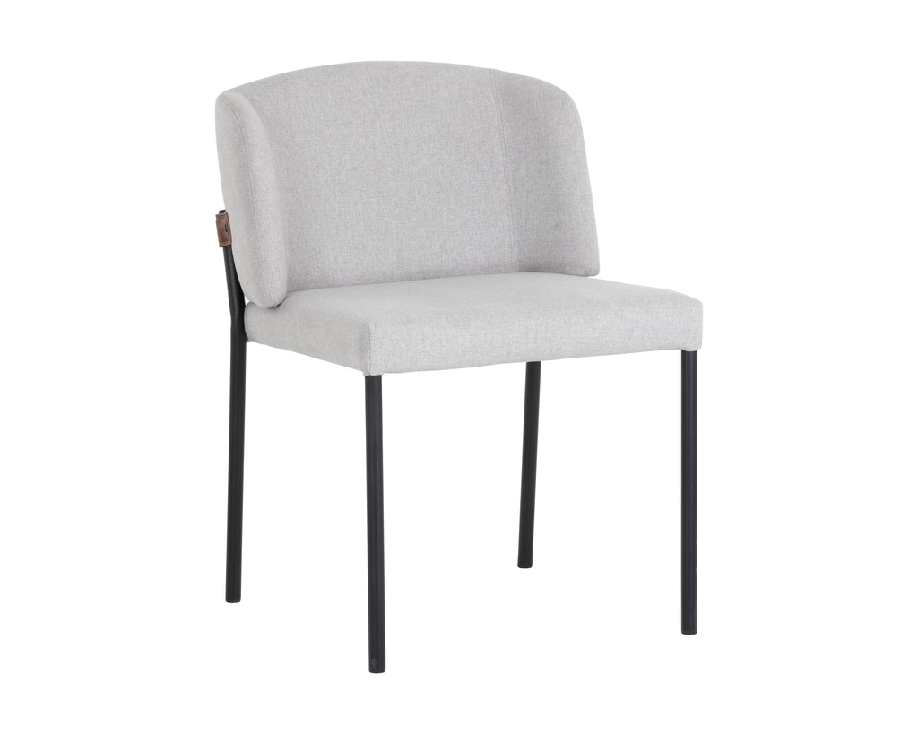 Pearce Dining Chair - Light Grey / Bravo Cognac | Sunpan Furniture - 107965