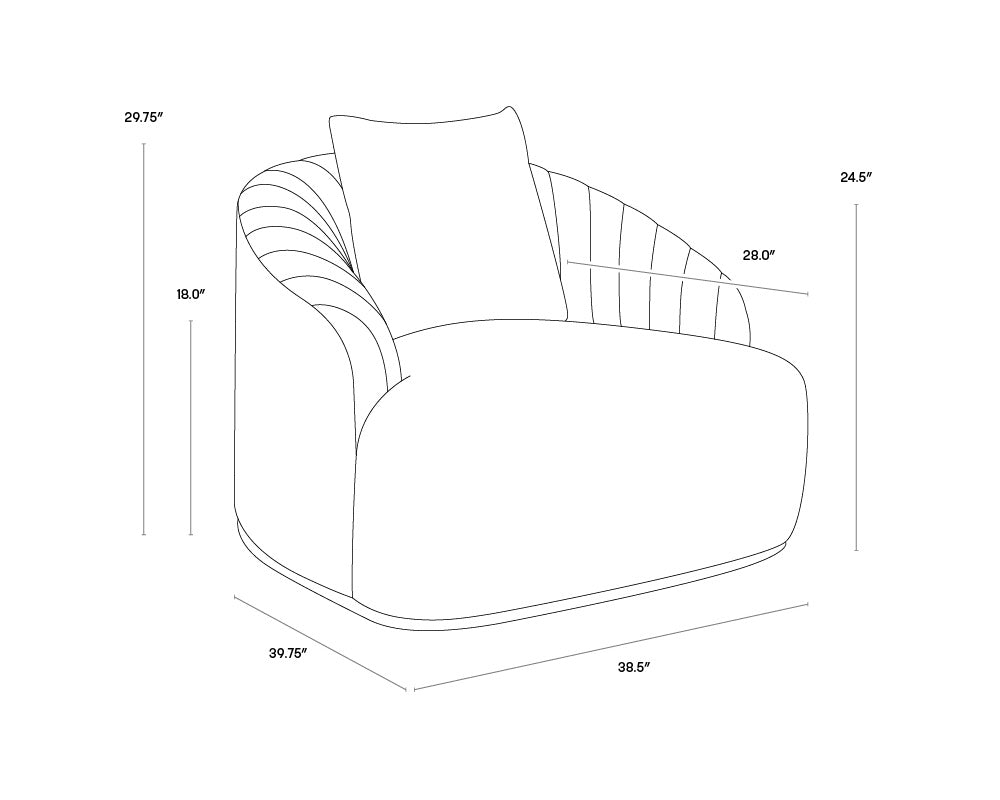 Astrid Armchair - Merlot | Sunpan Furniture - 104138