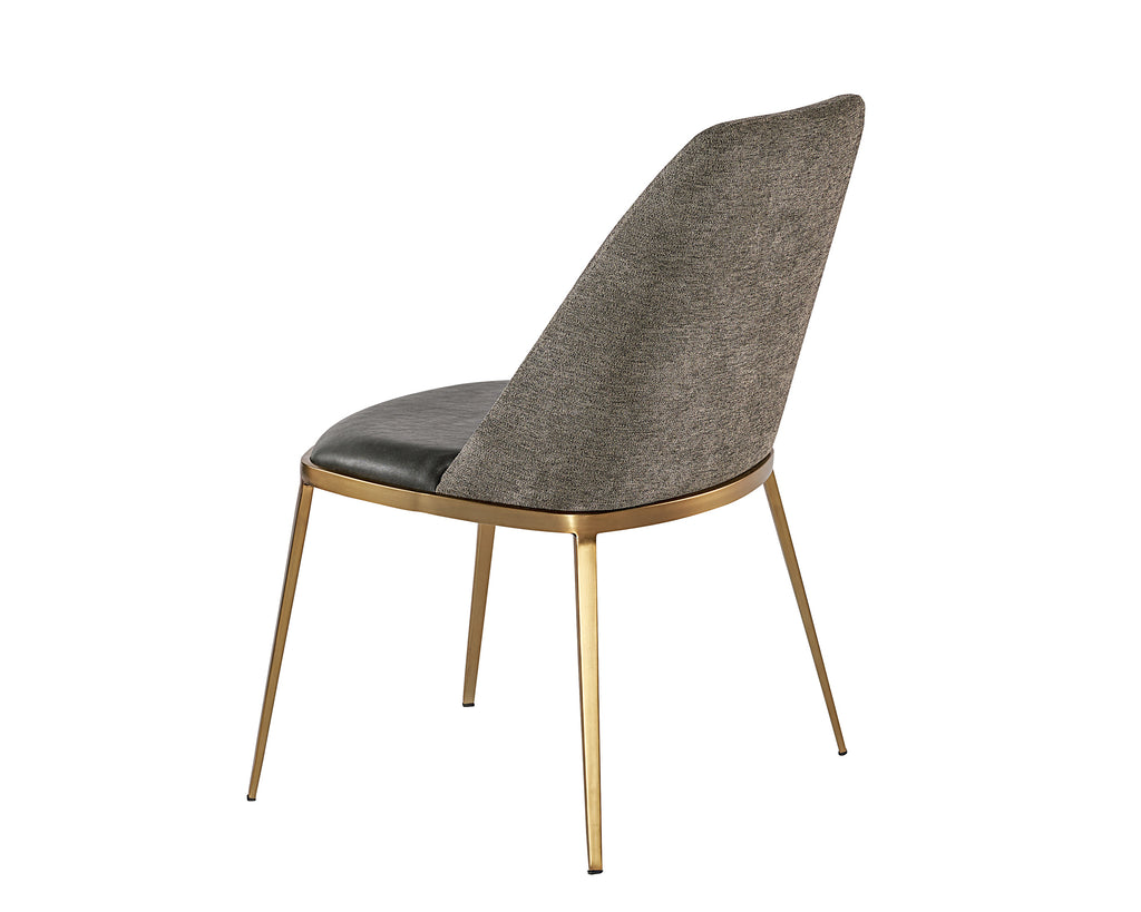 Dover Dining Chair - Bravo Portabella / Sparrow Grey | Sunpan Furniture - 104920