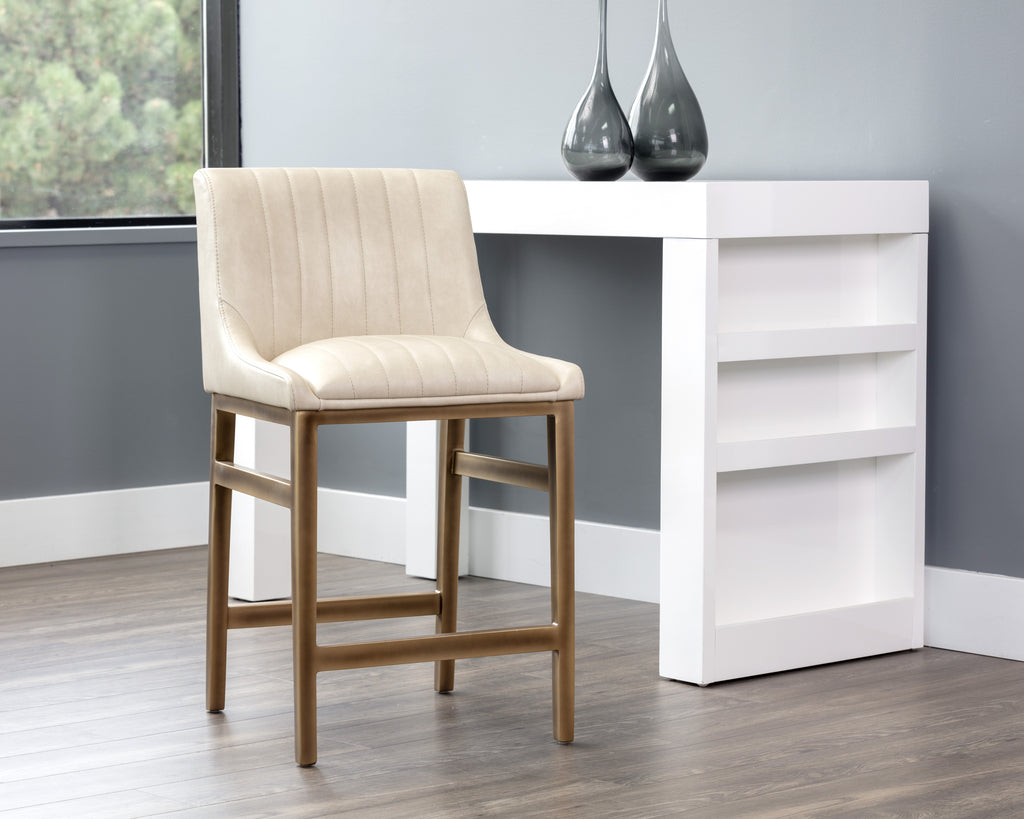 Halden Counter Stool - Bravo Cream | Sunpan Furniture - 104973