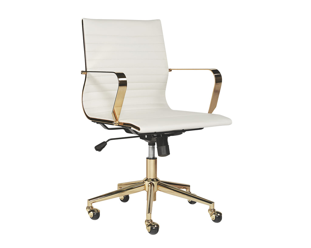 Jessica Office Chair - Snow | Sunpan Furniture - 104219