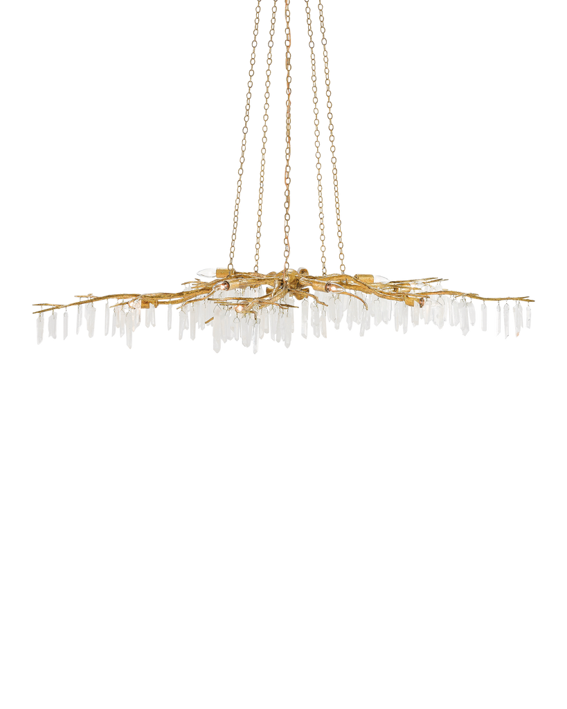 Currey & Co Forest Light Gold Chandelier | 9000-0040